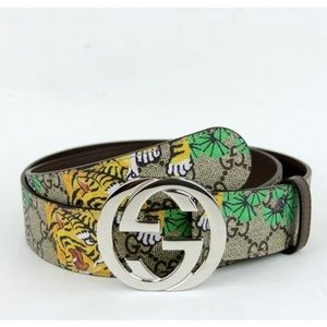 Gucci Bengal Pattern GG Belt